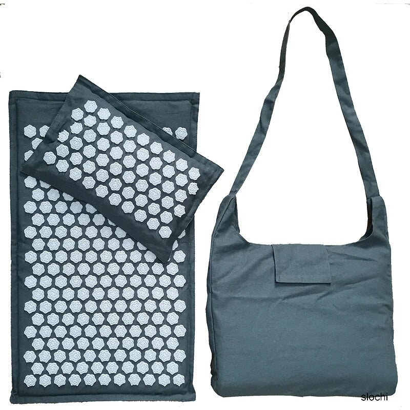 Lotus Spike Acupressure Mat with Pillow and Bag