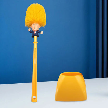 Trump Toilet Brush, Original Trump Toilet Brush Cleaner, Funny Toilet Scubber,Make Toilet Great Again, Commander in Crap (Trump Toilet Brush)
