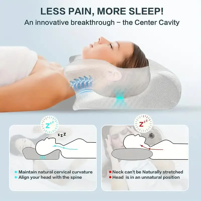 Butterfly Sleep Memory Neck Pillow