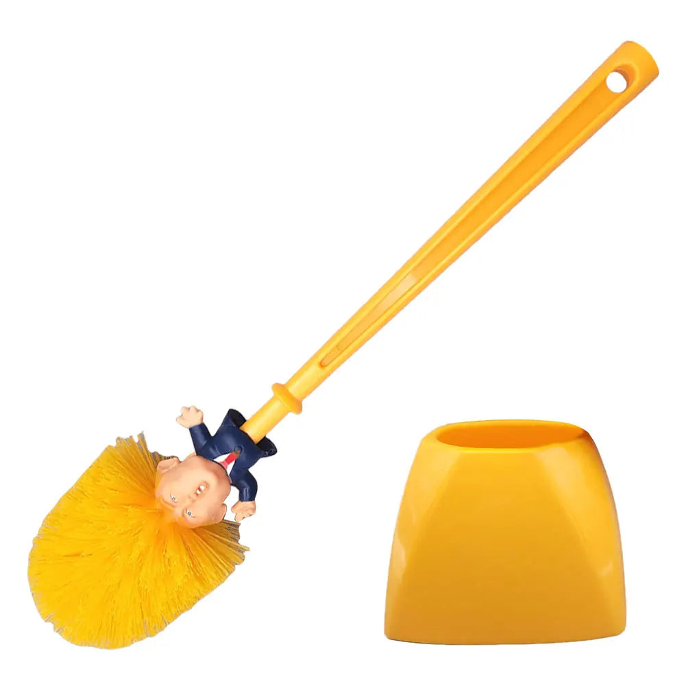 Trump Toilet Brush, Original Trump Toilet Brush Cleaner, Funny Toilet Scubber,Make Toilet Great Again, Commander in Crap (Trump Toilet Brush)
