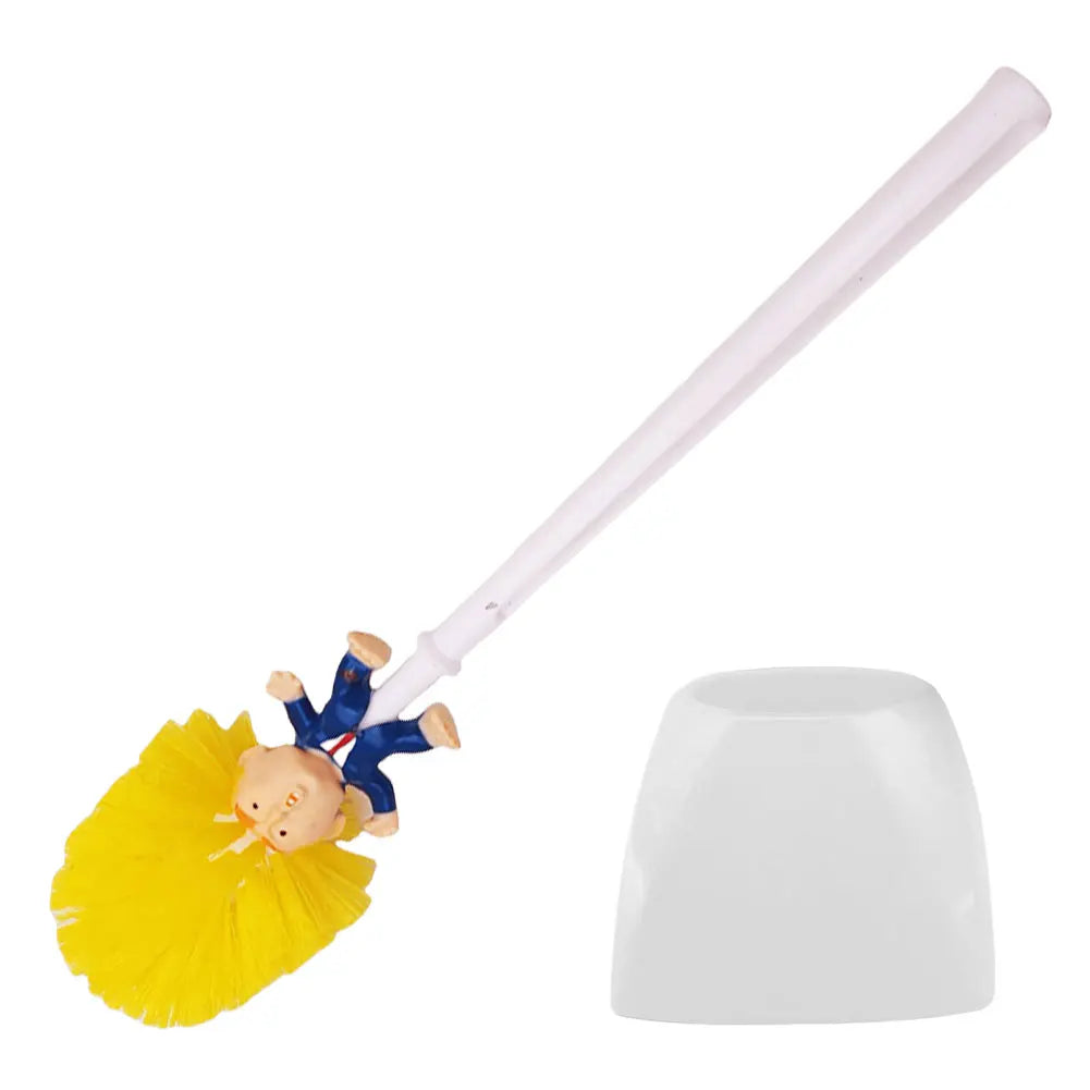 Trump Toilet Brush, Original Trump Toilet Brush Cleaner, Funny Toilet Scubber,Make Toilet Great Again, Commander in Crap (Trump Toilet Brush)