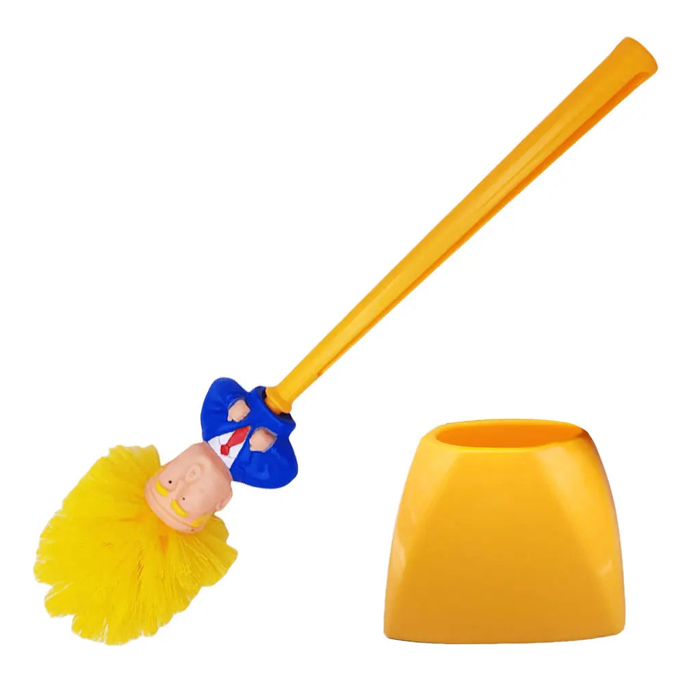 Trump Toilet Brush, Original Trump Toilet Brush Cleaner, Funny Toilet Scubber,Make Toilet Great Again, Commander in Crap (Trump Toilet Brush)