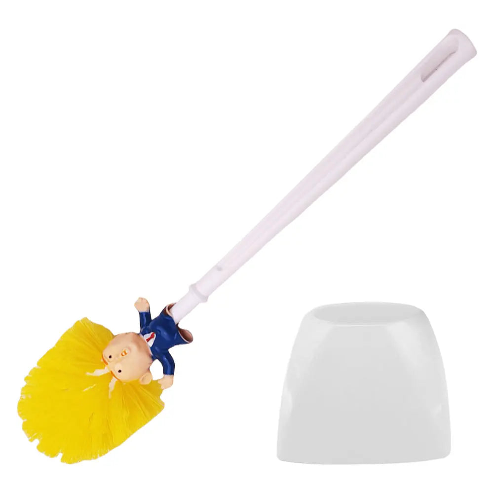 Trump Toilet Brush, Original Trump Toilet Brush Cleaner, Funny Toilet Scubber,Make Toilet Great Again, Commander in Crap (Trump Toilet Brush)